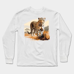 African Leopard Long Sleeve T-Shirt